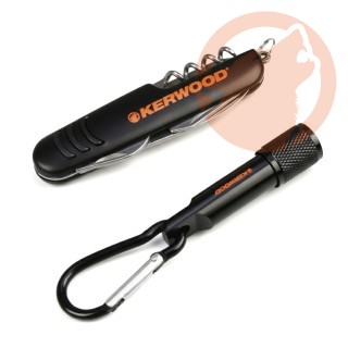 Couteau suisse multifonction kerwood avec mini lampe torche
