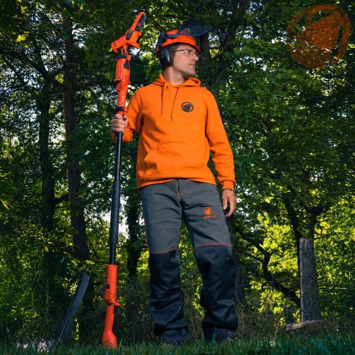 Pack Élagage KERWOOD : Sécateur Électrique 14.4V, Perche Télescopique et Mallette