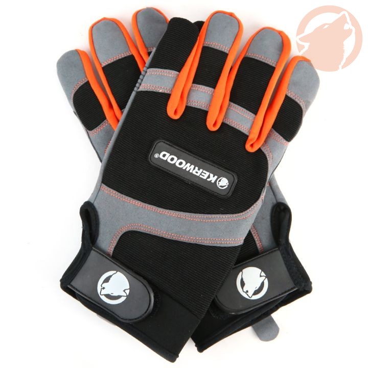 Gants pour travaux bois et jardin, Gris, Taille L / 10 - KERWOOD