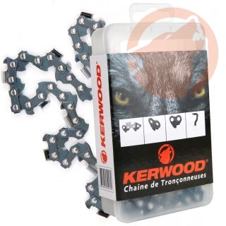 Chaîne de tronçonneuse - 1/4" - 1,1 mm - 65 maillons - semi carrée - KERWOOD